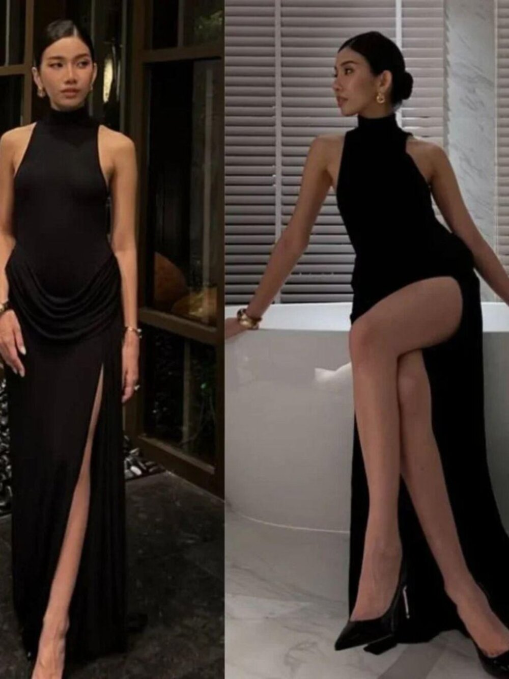 Helsa The Ophelia Maxi Dress in Black